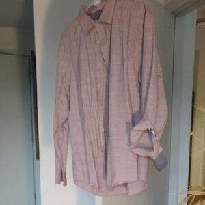 Joseph Abboud Pink and Gray Shirt